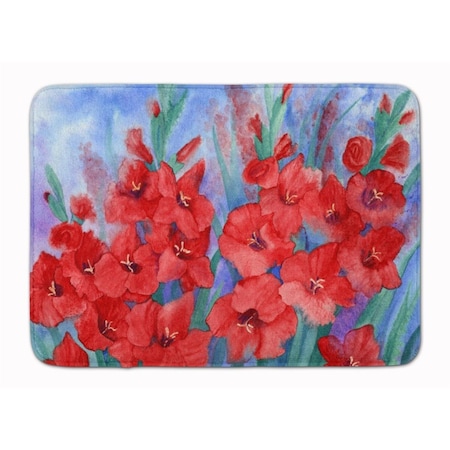 Carolines Treasures Gladioli Machine Washable Memory Foam Mat IBD0250RUG